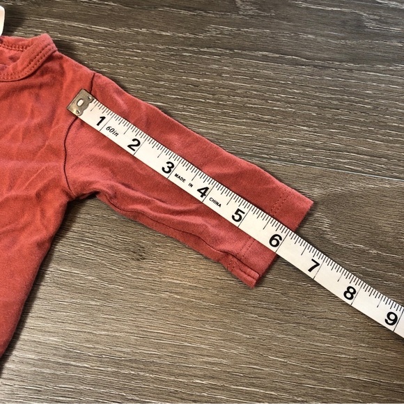 Kate Quinn Baby Bamboo Collection Unisex Kids Orange Long Sleeve Size 0-3 Months - Picture 6 of 9